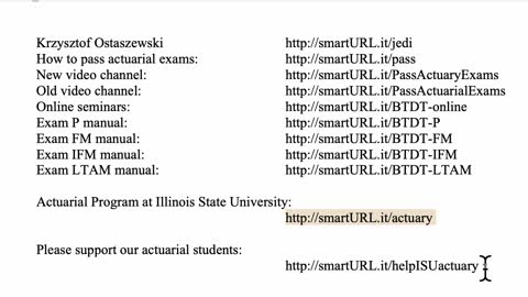 Exam P exercise for March 21, 2021