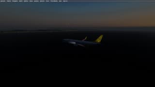 Barcelona LEBL descend approach landing Condor IVAO P3D 737