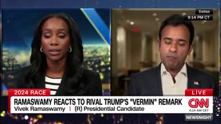 WATCH CNN hack reporter just tried to bait Vivek into turning on Trump.