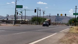 City of Phoenix Peterbilt 320 Scorpion garbage truck.