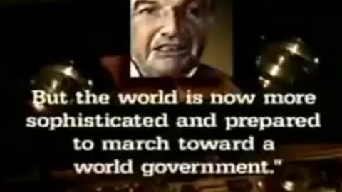 David Rockefeller's 1991 Bilderberg meeting quote