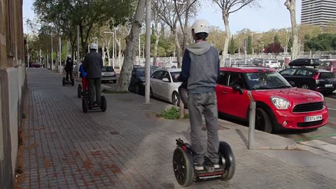 Segway Contest At The Streets Of Sesimbra