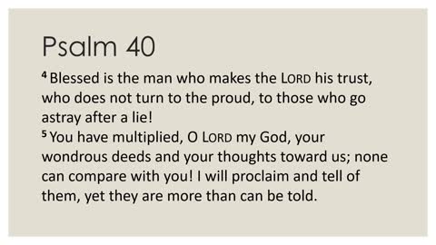 Psalm 40 Daily Devotion