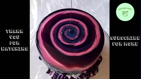 Most Satisfying Glaze Cake Decorating