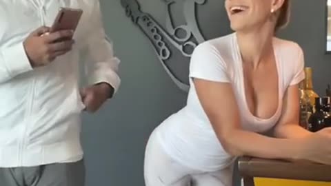 Sexy girl wants clapping so hard