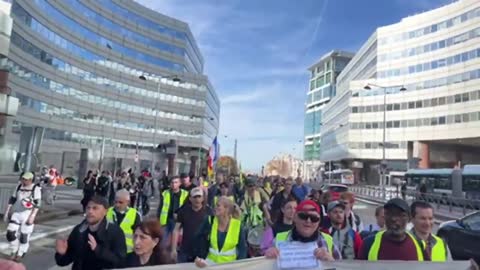 France: Yellow Vests lead anti govenrment demonstrations Oct. 22, 2022