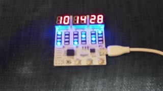 Atmega328P digital binary SMD clock kit