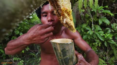 Million Dollars Skill! Brave Millionaire Harvesting Honey Beehive by Hands