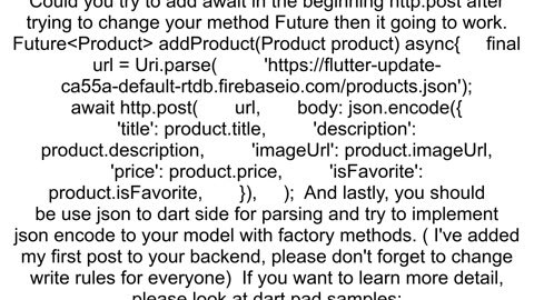 Can39t send post requests from Flutter to Firebase Realtime Database