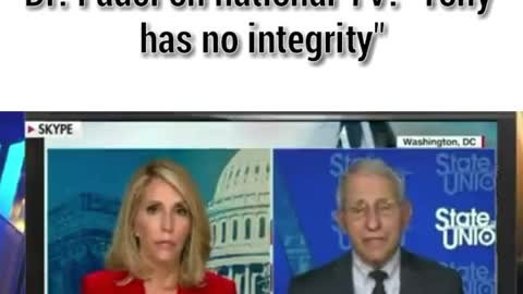 Dr. Malone spills beans about Dr. Fauci on national TV: "Tony has no integrity"