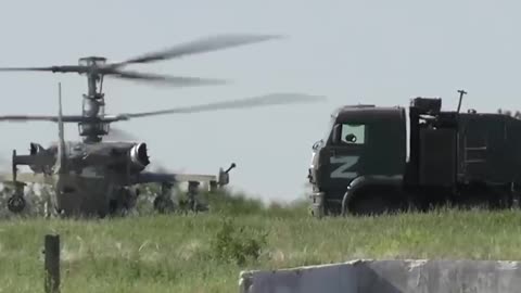 Central Military District helicopter crews destroyed enemy military equipment