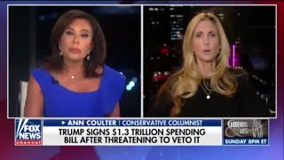 Ann Coulter takes President Trump to task over $1.3T omnibus that doesn't fund border wall