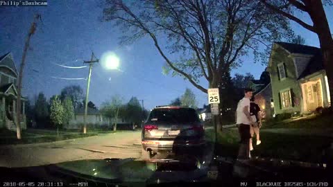 Teen Caught Jumping on Car