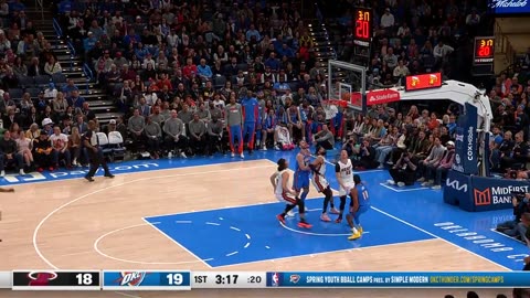 Williams' Block! Thunder Deny Heat at the Rim! MIA vs OKC