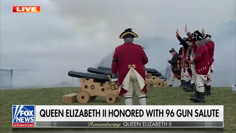 UK Military Honors Queen Elizabeth II with 96-Gun Salute