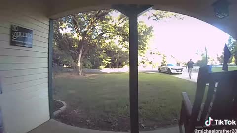 Police Caught on Doorbell Video Removing FJB Flag