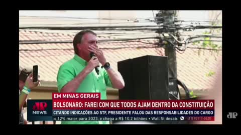 Bolsonaro garante que vencerá no primeiro turno