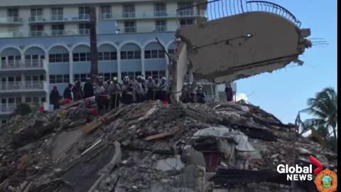 Miami-Dade Fire Rescue gives behind-the-scenes look at Surfside building emergency operation scene