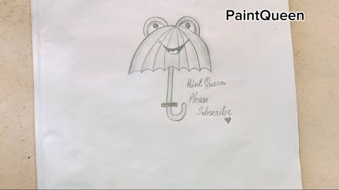 Cute umbrella easy drawing|| umbrella drawing step by step|| Beautiful umbrella drawing