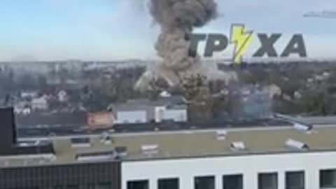 LVIV UKRAINE ROCKET STRIKE