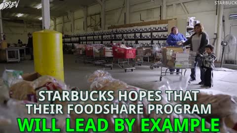 Starbucks Donating 100% of Unsold Food