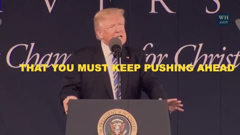 NEVER STOP FIGHTING ~ Trump Motivational Speech