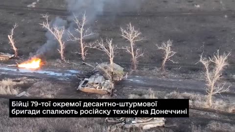 Insane Drone Strike Smashes into Russian APCs