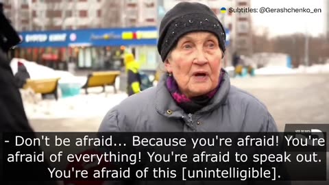 Elderly Russians have the guts to speak the truth