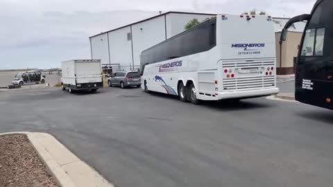 Illegals being Bussed and Flown by Private Jet