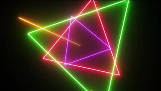 ASMR Neon Triangles Lots of them.