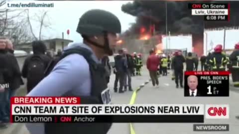 CNN busted using cgi video [Media=Agenda=Lies] Fake Ukraine War