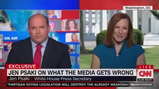 CNN's Brian Stelter Asks Jen Psaki for Her Approval in Bizarre Interview