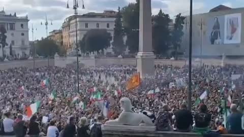 Rom er på gade imod VaccinePas