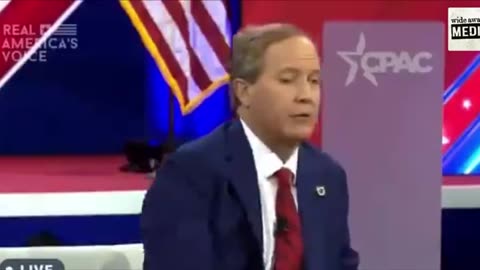 Texas AG Ken Paxton says that Biden is clearly in partnership with human trafficking cartels at CPAC
