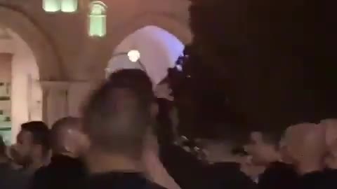 Hamas and Fatah supporters clash at Al-Aqsa Mosque.