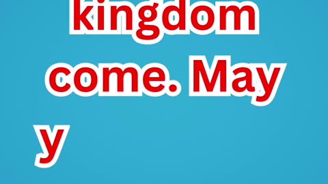 "A Prayer for God's Kingdom to Reign" Matthew 6:10.#shortsvideo #shorts #youtubeshorts #yt #youtube