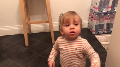 Baby scared of blender