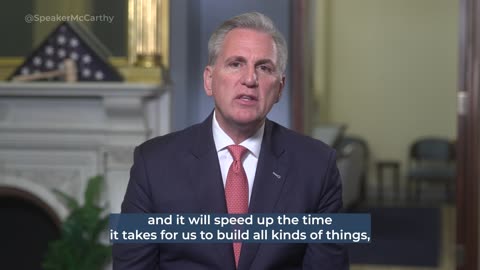 Speaker McCarthy's Speech on H.R. 1: the Lower Energy Costs Act