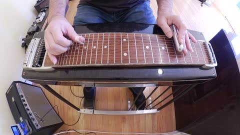 "Bad News" Whitey Morgan & The 78's. Pedal steel guitar lesson 1st solo. Larry Campbell.