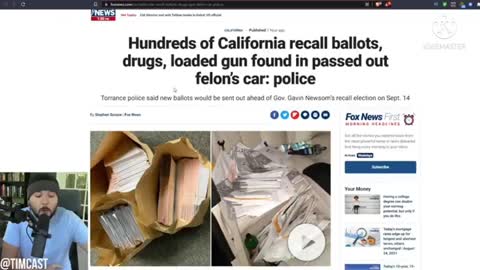 A felon gets caught with a firearm and hundreds of mail-in ballots