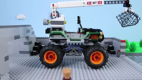 LEGO Experimental Magnet Truck STOP MOTION LEGO Emmet's Magnetic Vehicle