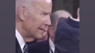 Joe Biden rubs his nose on the back of a 8 year old molesting him