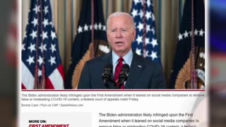 Biden Violates 1st Amendment #bidencrimefamily #freespeech