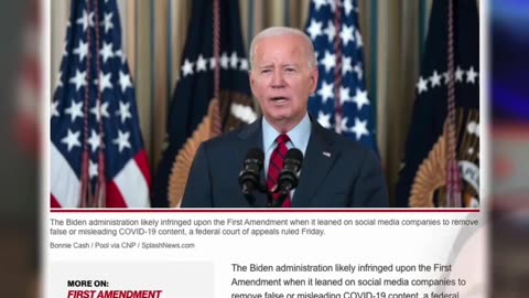 Biden Violates 1st Amendment #bidencrimefamily #freespeech