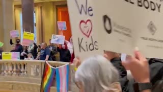 Liberals storm Minnesota Capitol building to 'protect Transgender rights'