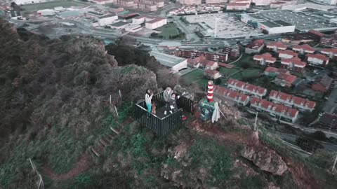 Drone recording in the mountain of Santander
