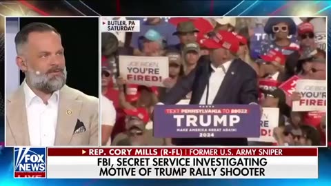 Former Army Sniper and Congressman Cory Mills says of the Secret Service at the deadly Trump rally