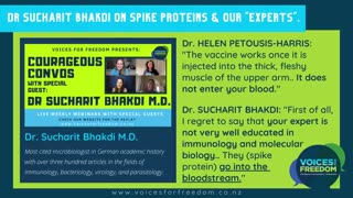 Dr Sucharit Bhakdi On Spike Proteins & Our 'Experts'