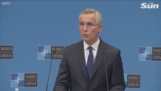 "Urgent task is to support Ukraine and stop Putin winning war" says Stoltenberg