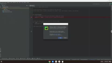 How to install Pycharm Community 2022.2.3 on a Chromebook